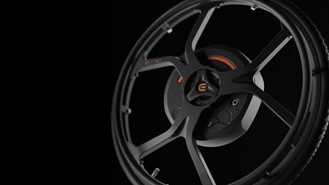 Introducing the Empulse® M90 wheel-add on, the sleek, stylish power to manual wheelchairs 