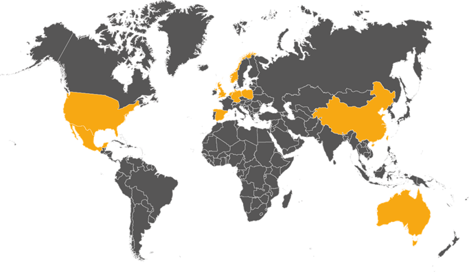 Our products are sold in over 130 countries.